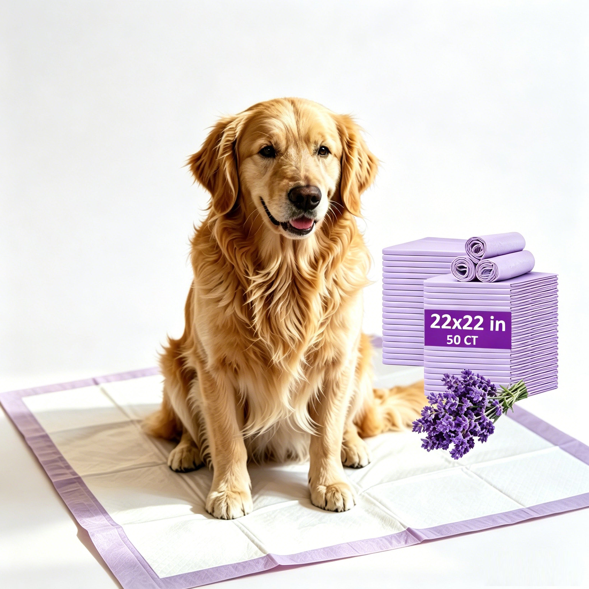 Puppy Pads 22x22 in - Lavender Scented 50CT