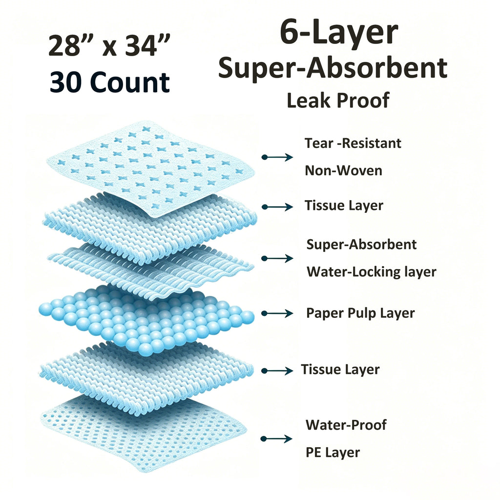Vacayinsider Puppy Pads 28x34 in - Blue 30CT