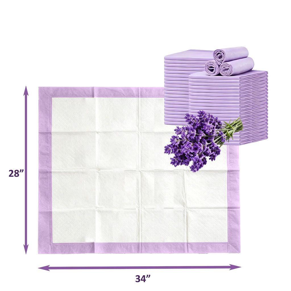 Vacayinsider Puppy Pads 28x34 in - Lavender Scented 100CT