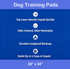 Vacayinsider Puppy Pads 28x34 in - Blue 100CT