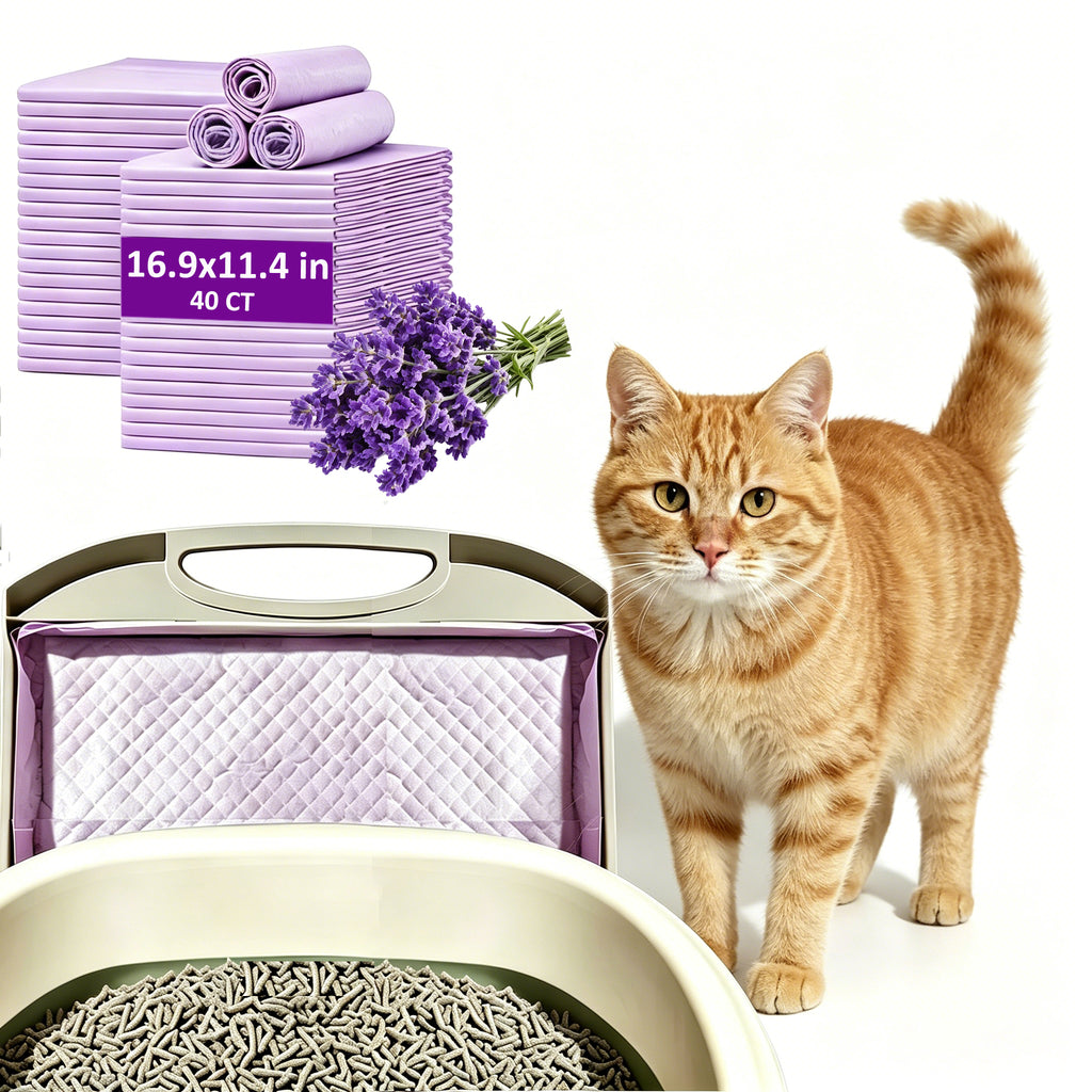 Cat Litter Pads Lavender 40CT