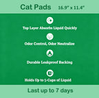 Vacayinsider Cat Litter Pads 16.9x11.4 in - Light Green 20CT