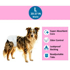 Disposable Female Dog Diaper - Comfortable Fit L