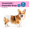 Vacayinsider Disposable Female Dog Diaper - Comfortable Fit M (18-25 in Waist)