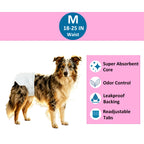 Disposable Female Dog Diaper - Comfortable Fit M