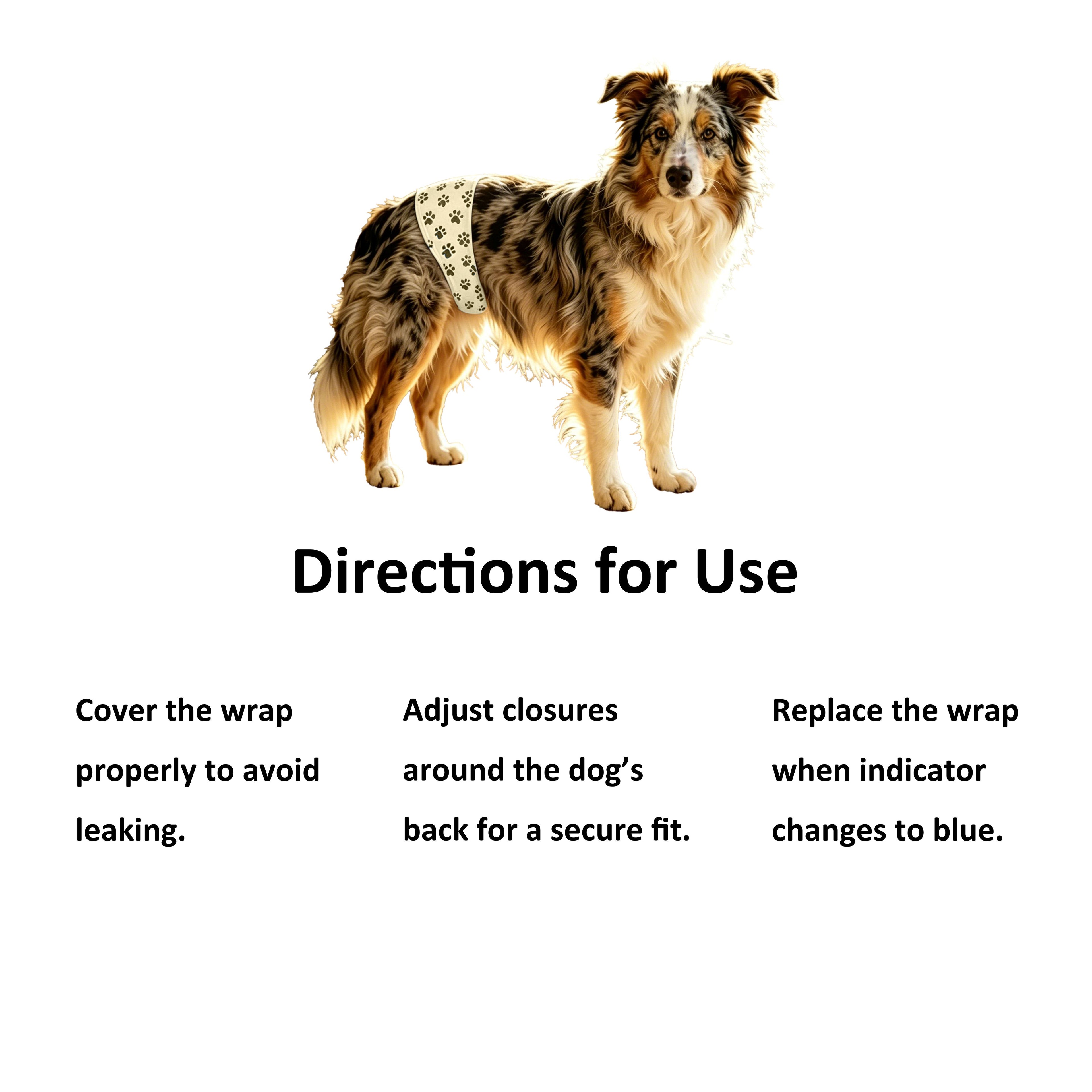 Vacayinsider Disposable Male Dog Wrap XL - 12ct (26-31 in Waist)